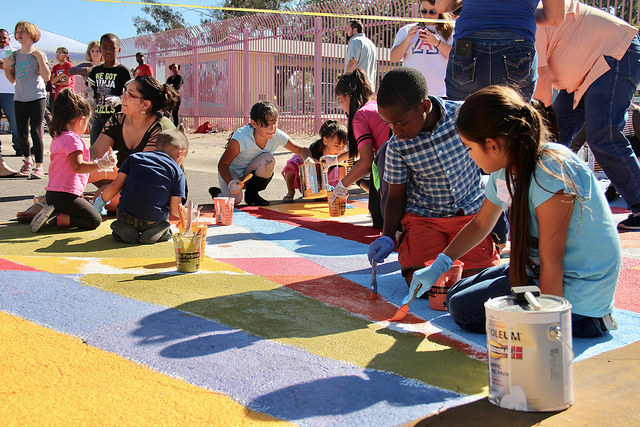 children playing